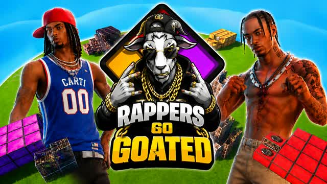 🐐 RAPPERS GO GOATED! ZONE WARS 🌀 — Fortnite Creative map