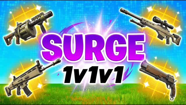 SURGE RELOAD 1v1v1 — Fortnite Creative map cover art