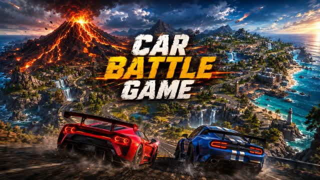 CAR BATLE GAME VULCANO — Fortnite Creative map
