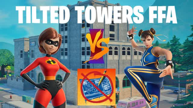 Tilted Towers - Zero Build FFA — Fortnite Creative map cover art