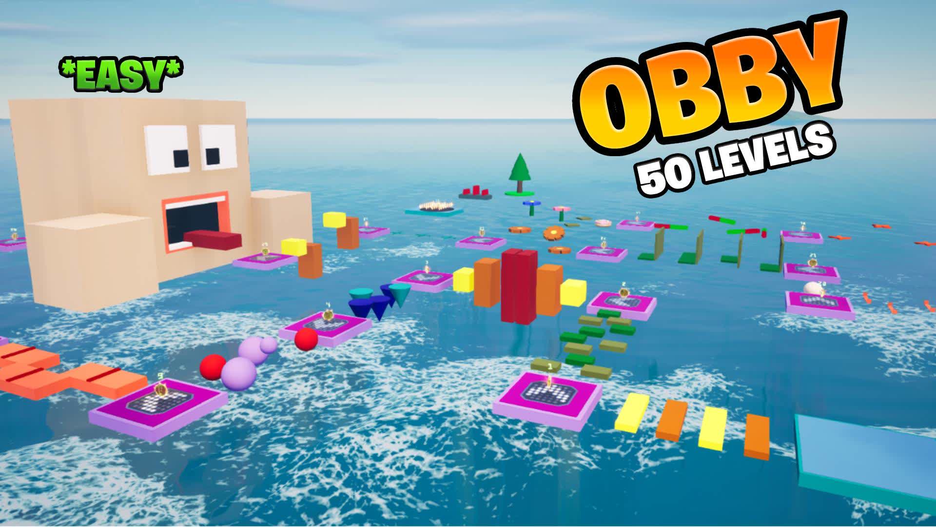 SUPER 50+ LEVEL OBBY! — Fortnite Creative map