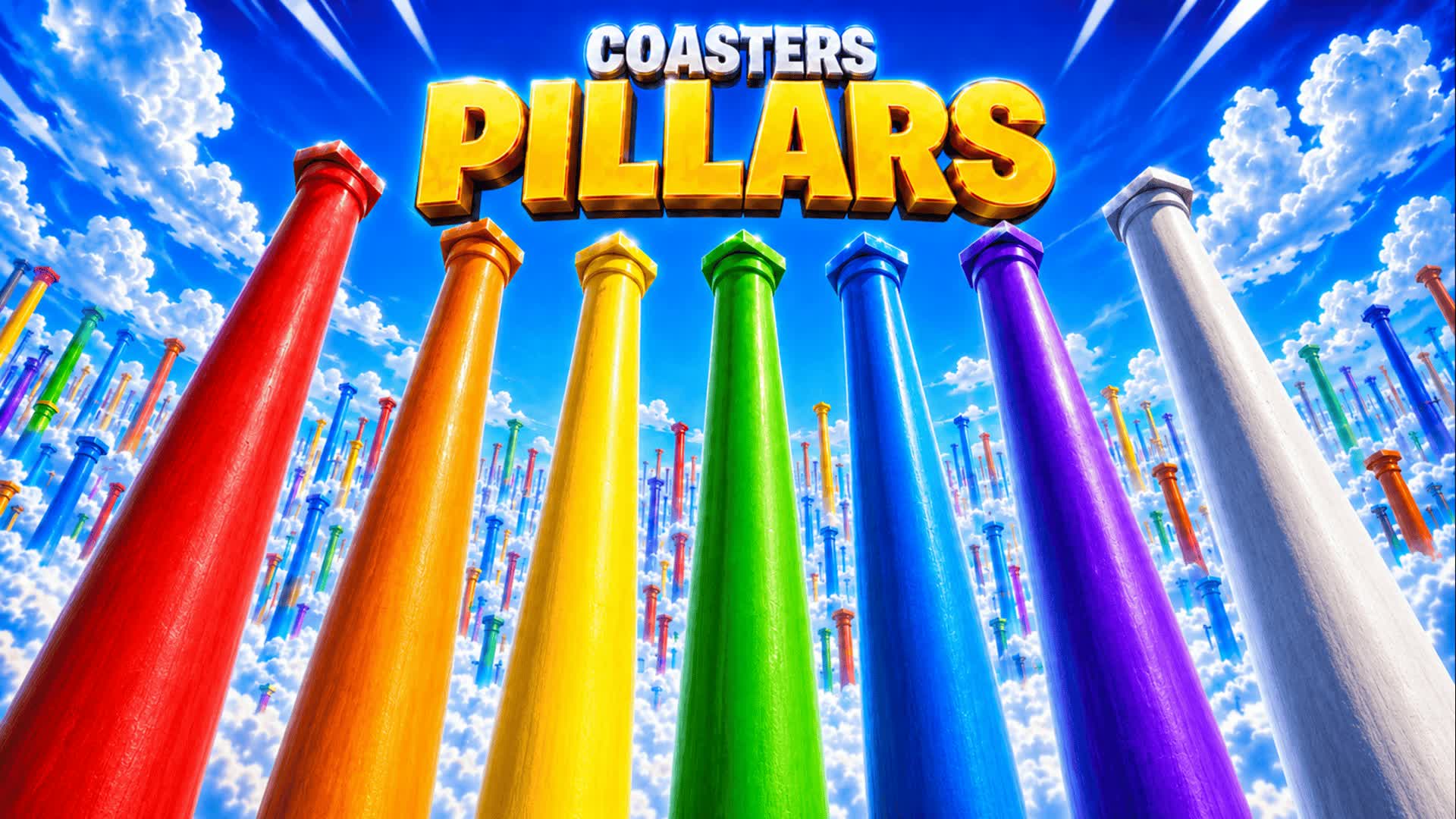 COASTERS PILLARS - 28 PLAYERS — Fortnite Creative map