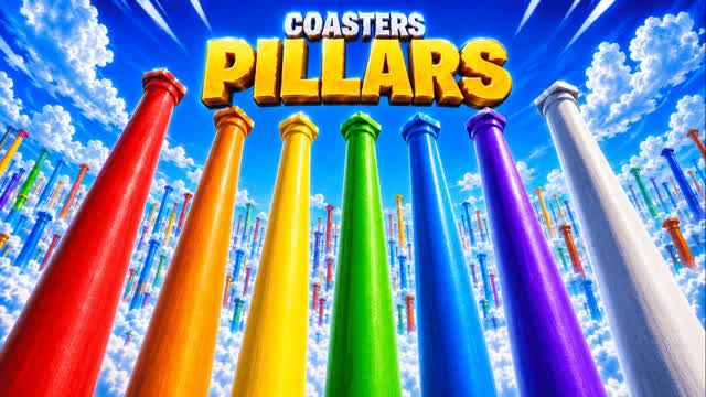 COASTERS PILLARS - 28 PLAYERS — Fortnite Creative map