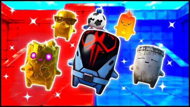 RED VS BLUE CALIBRATE SHOT SIDEKICK 🔴🔵 — Fortnite Creative map cover art