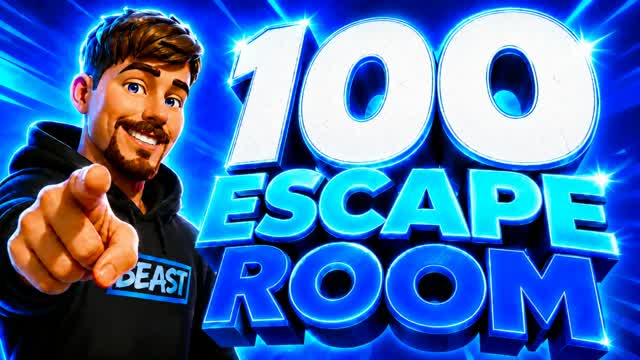 100 GAMERPOLLO ESCAPE ROOM🍗 — Fortnite Creative map