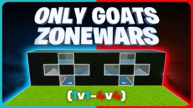 ONLY GOATS ZONE WARS (1v1 - 4v4) — Fortnite Creative map