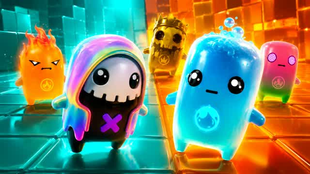 SUPER RED VS BLUE FUN SPRITE BATTLE🔴🔵 — Fortnite Creative map cover art