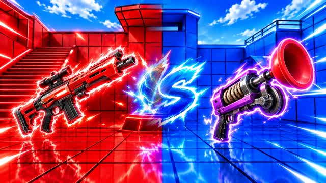 RED VS BLUE HYPER CLASH 🔴🔵 — Fortnite Creative map cover art