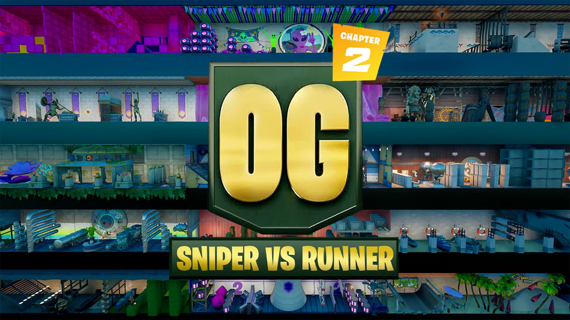 SNIPER VS RUNNER - OG CHAPTER 2 — Fortnite Creative map