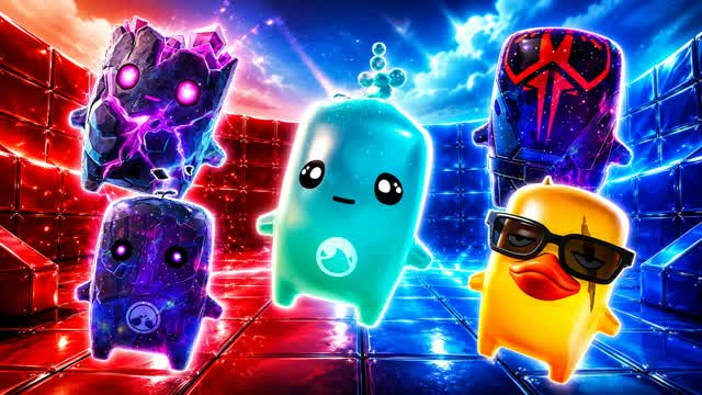 RED VS BLUE INFINITE WAR 🔴🔵 — Fortnite Creative map