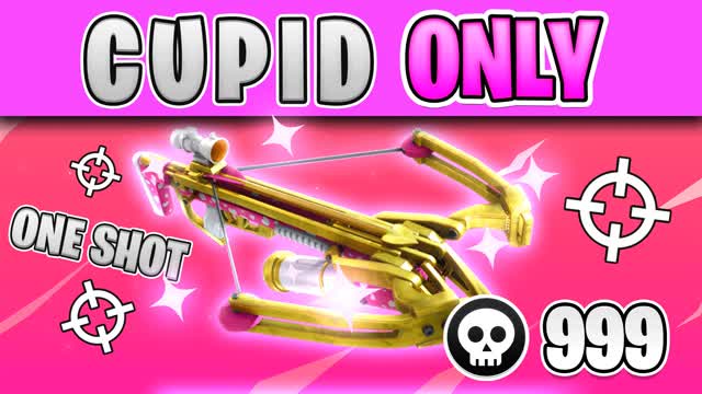 CUPID ONLY 💗 ONE SHOT 🎯 — Fortnite Creative map cover art