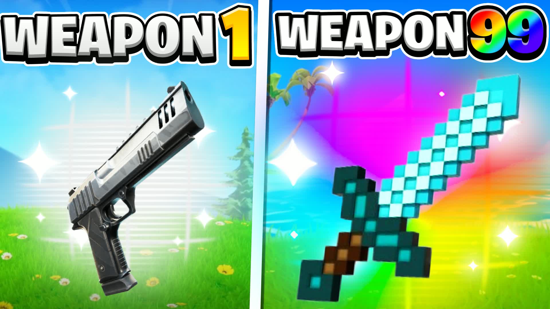 😎CUSTOM WEAPON🎯ONE SHOT GUN GAME — Fortnite Creative map