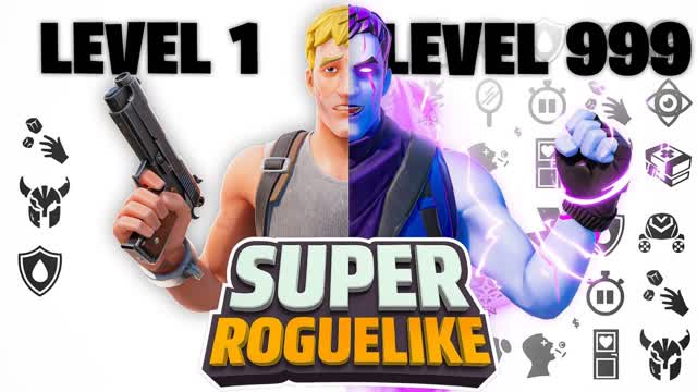 SUPER LEGENDS SURVIVAL [ROGUELIKE] — Fortnite Creative map cover art