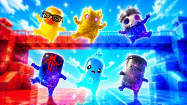 UNDERDOG NUKES RED VS BLUE 🔴🔵 — Fortnite Creative map cover art