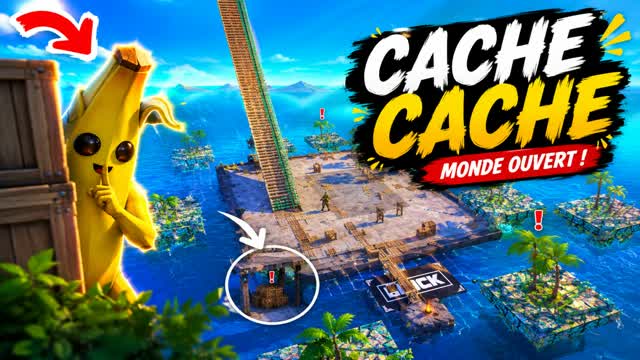 Hide and seek Open world with your rules — Fortnite Creative map cover art