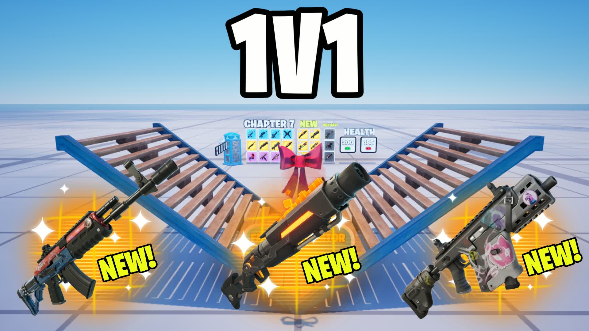 Fence 1v1 Build Fight — Fortnite Creative map