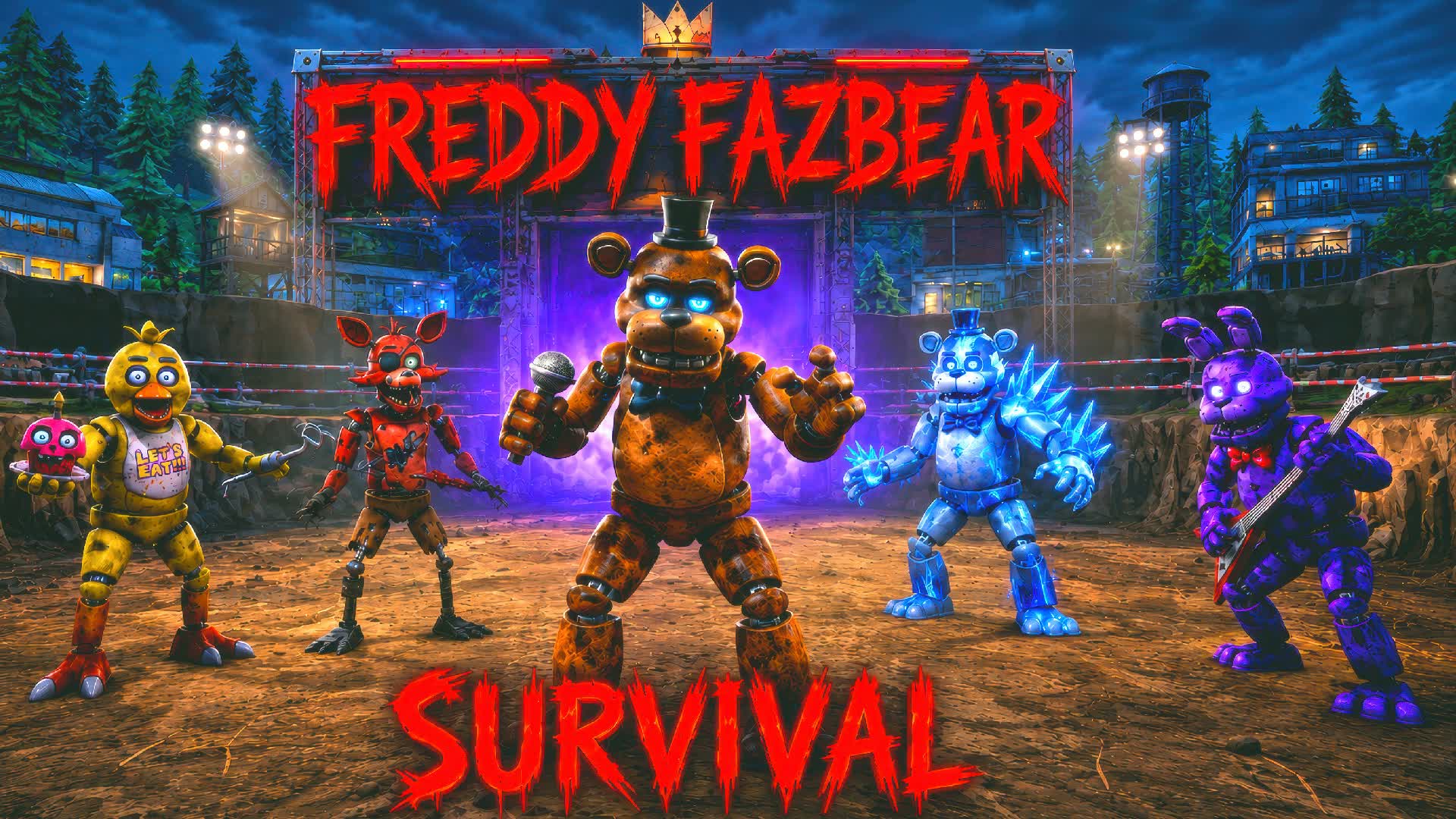 FREDDY SURVIVALL ARENA — Fortnite Creative map