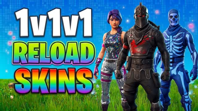 SKINS 1V1V1 RELOAD — Fortnite Creative map