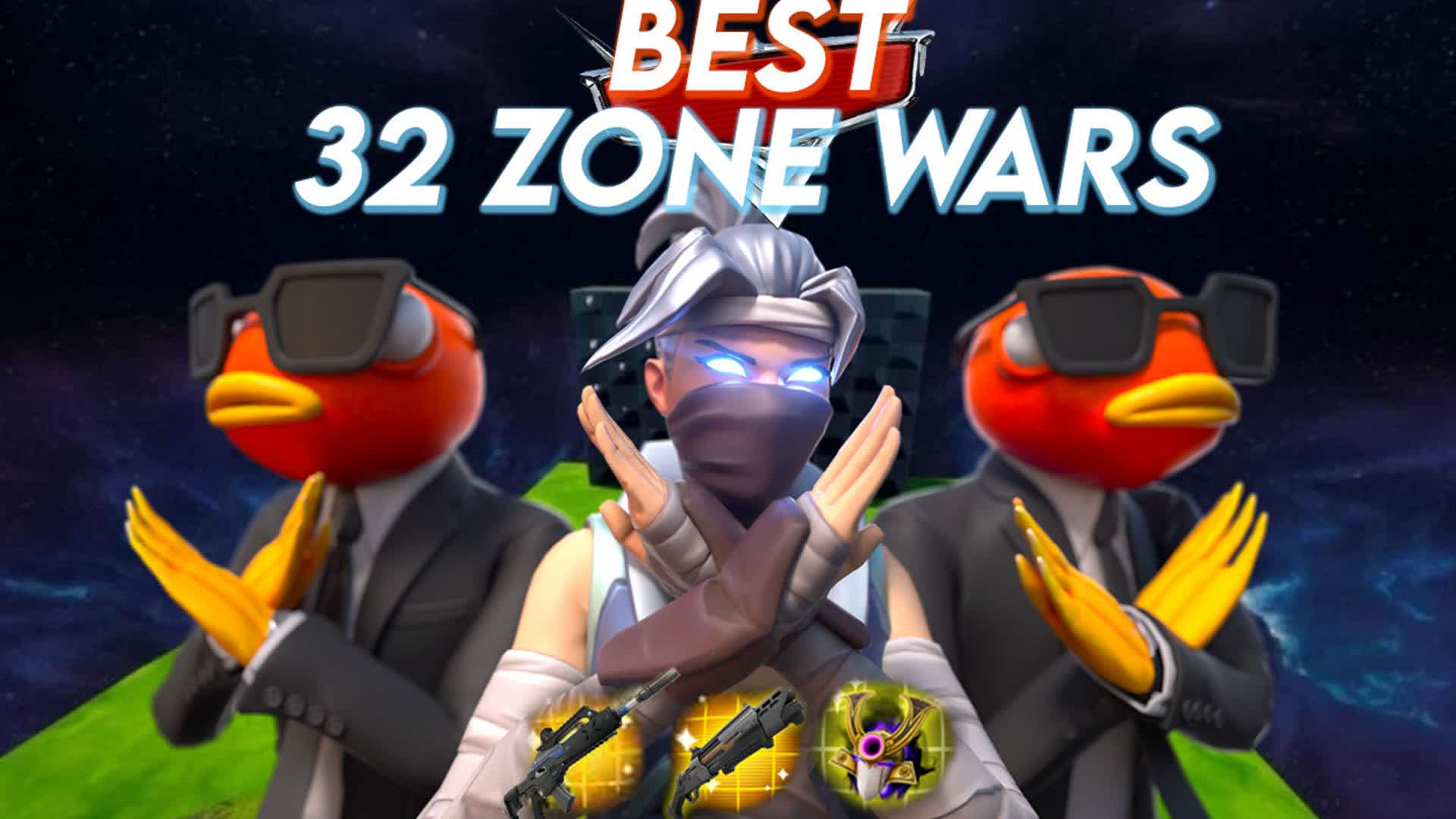 32 ZONE WARS — Fortnite Creative map
