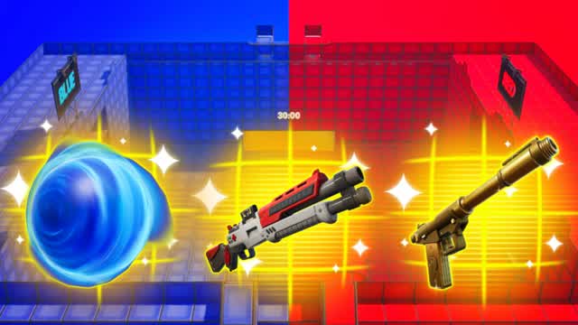 🔴🔵 RED VS BLUE FINAL PUSH — Fortnite Creative map cover art