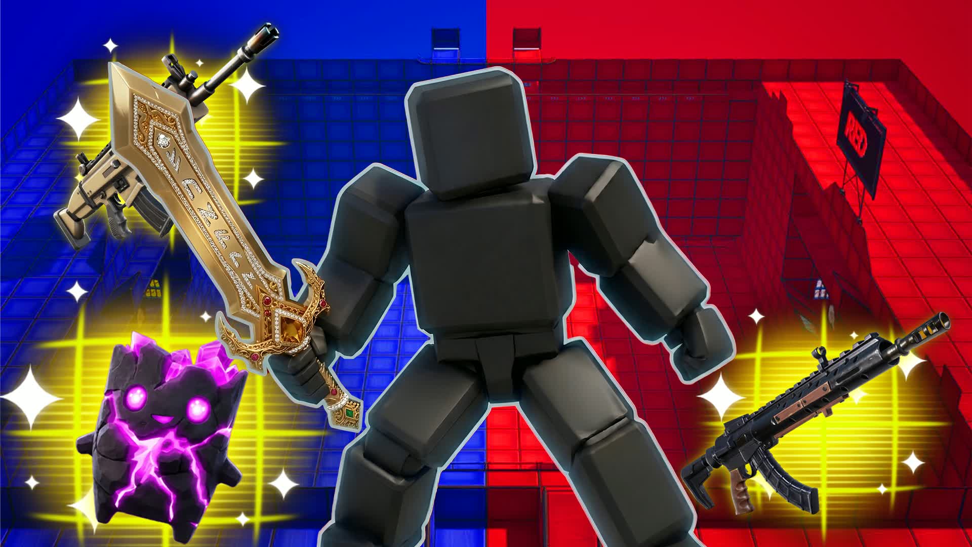 VITINHA RED VS BLUE 🔴🔵 UNC 669 — Fortnite Creative map