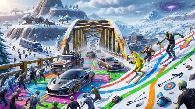 🌇Drive World 🚗 CAR GAMES 🕹️ — Fortnite Creative map cover art
