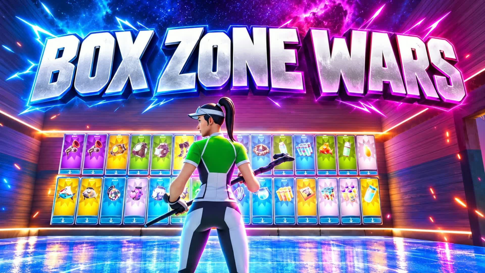 Box Zone Wars Zéro Construction — Fortnite Creative map