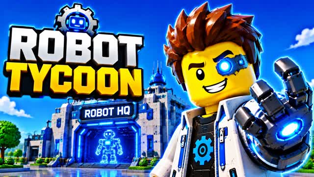 BRICK ROBOT TYCOON — Fortnite Creative map cover art