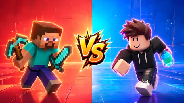 ROBLOX VS MINECRAFT 🔴🔵 [SHOOTER] — Fortnite Creative map