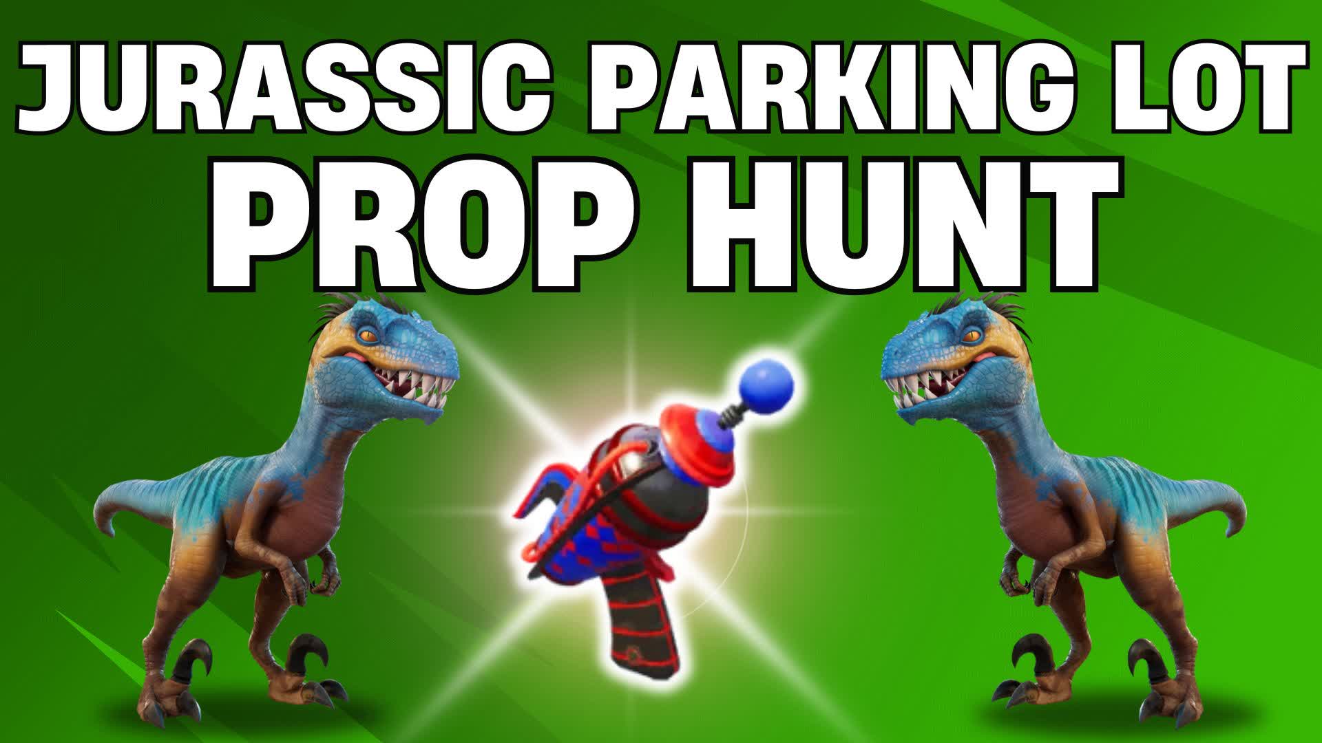 Jurassic Parking Lot Prop Hunt — Fortnite Creative map