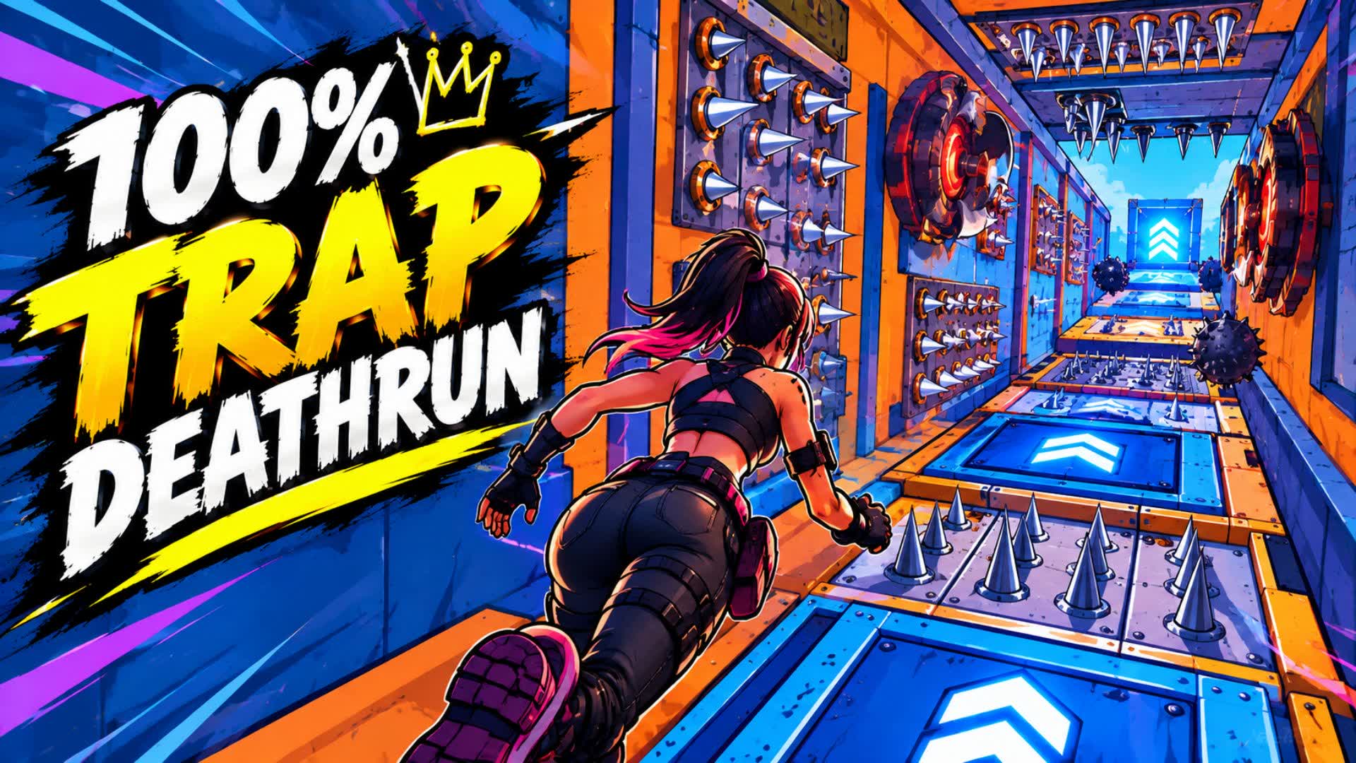 100 % TRAP DEATHRUN — Fortnite Creative map