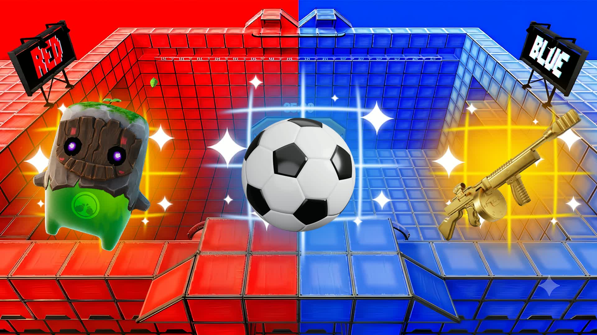 SOCCER RED VS BLUE🔵🔴 RVB — Fortnite Creative map