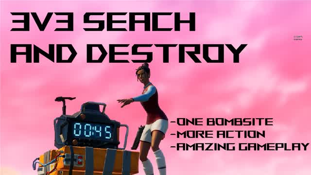 3v3 Retake Search and destroy — Fortnite Creative map cover art