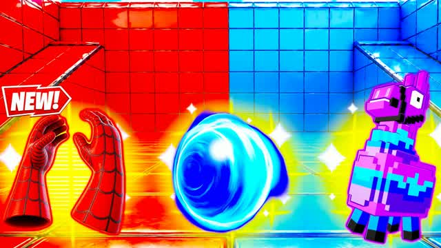 Red vs Blue Victory Rush 🔴🔵 — Fortnite Creative map cover art