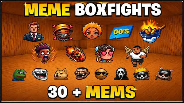 mems boxfights — Fortnite Creative map cover art