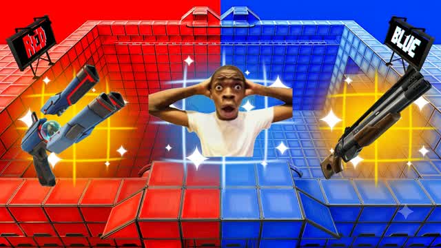 RED VERSUS BLUE 🔵🔴 RVB⚡ — Fortnite Creative map