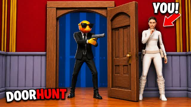 DoorHunt [Hide & Seek] — Fortnite Creative map cover art