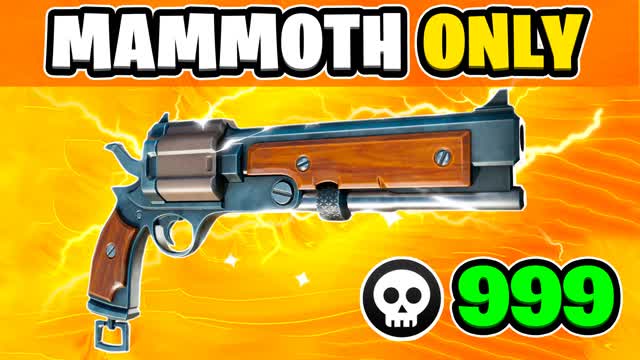 MAMMOTH PISTOL ONLY 🔫 ONE SHOT — Fortnite Creative map