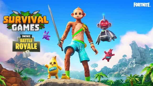 SURVIVAL GAMES: FREE FOR ALL!!! — Fortnite Creative map cover art