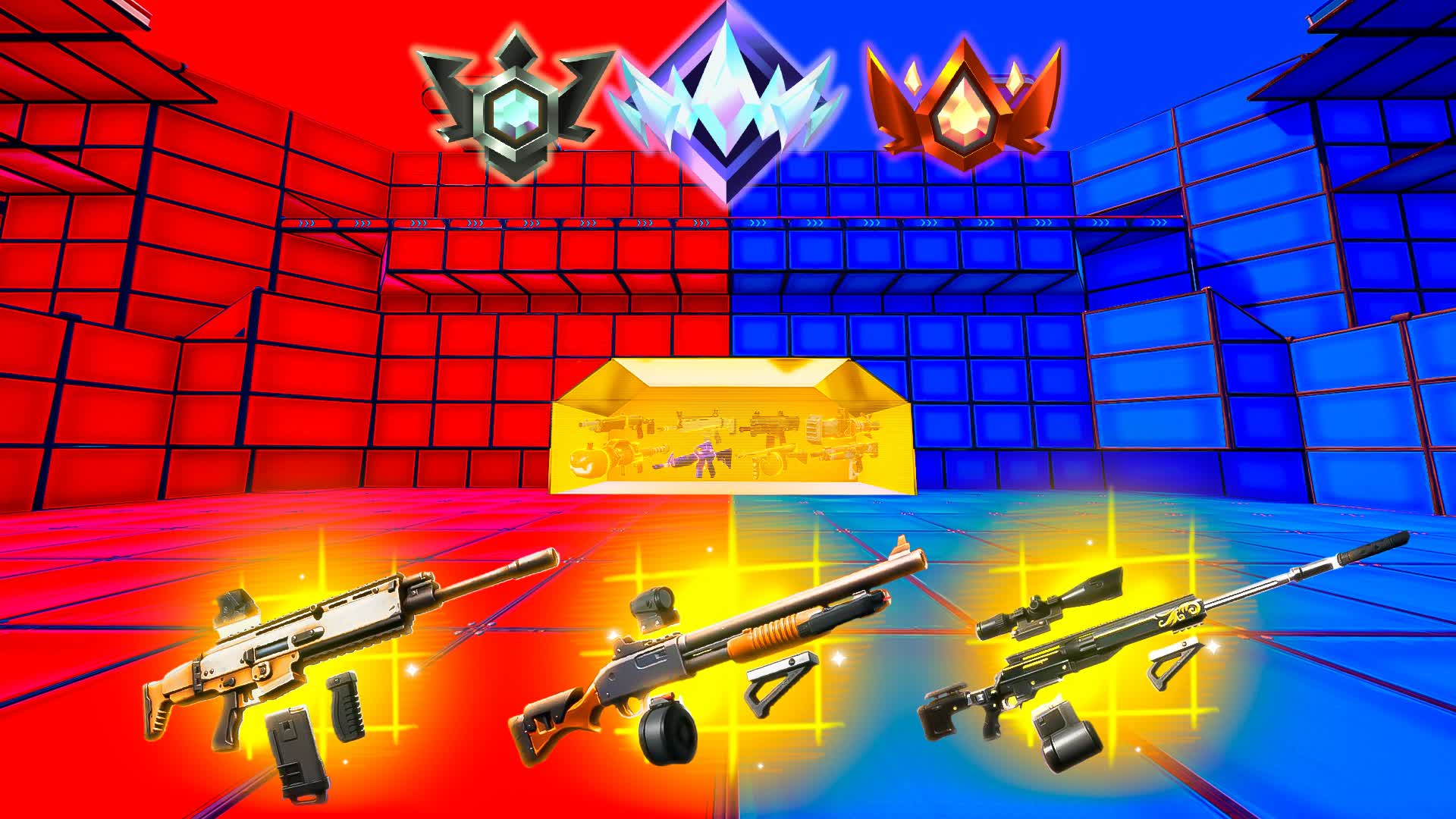 FREE FOR ALL - ALL WEAPONS 99 — Fortnite Creative map