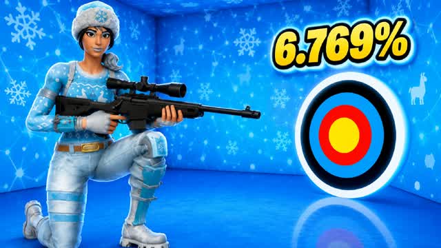 UNC SUPER TRICKSHOT PARKOUR BLUE EASY — Fortnite Creative map cover art