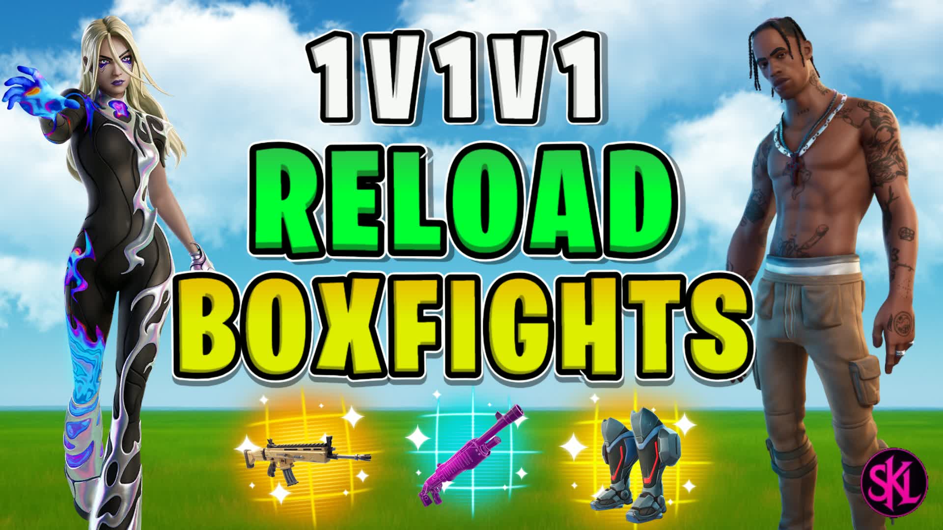 1v1v1 RELOAD BOXFIGHTS [SKL] — Fortnite Creative map
