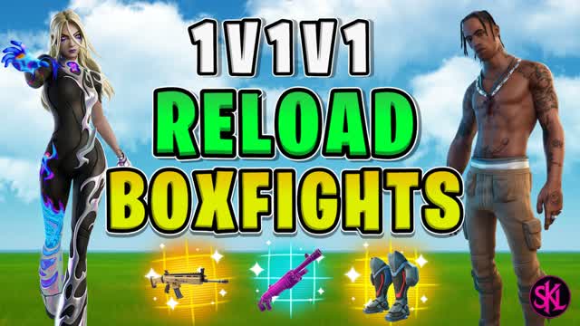 1v1v1 RELOAD BOXFIGHTS [SKL] — Fortnite Creative map cover art