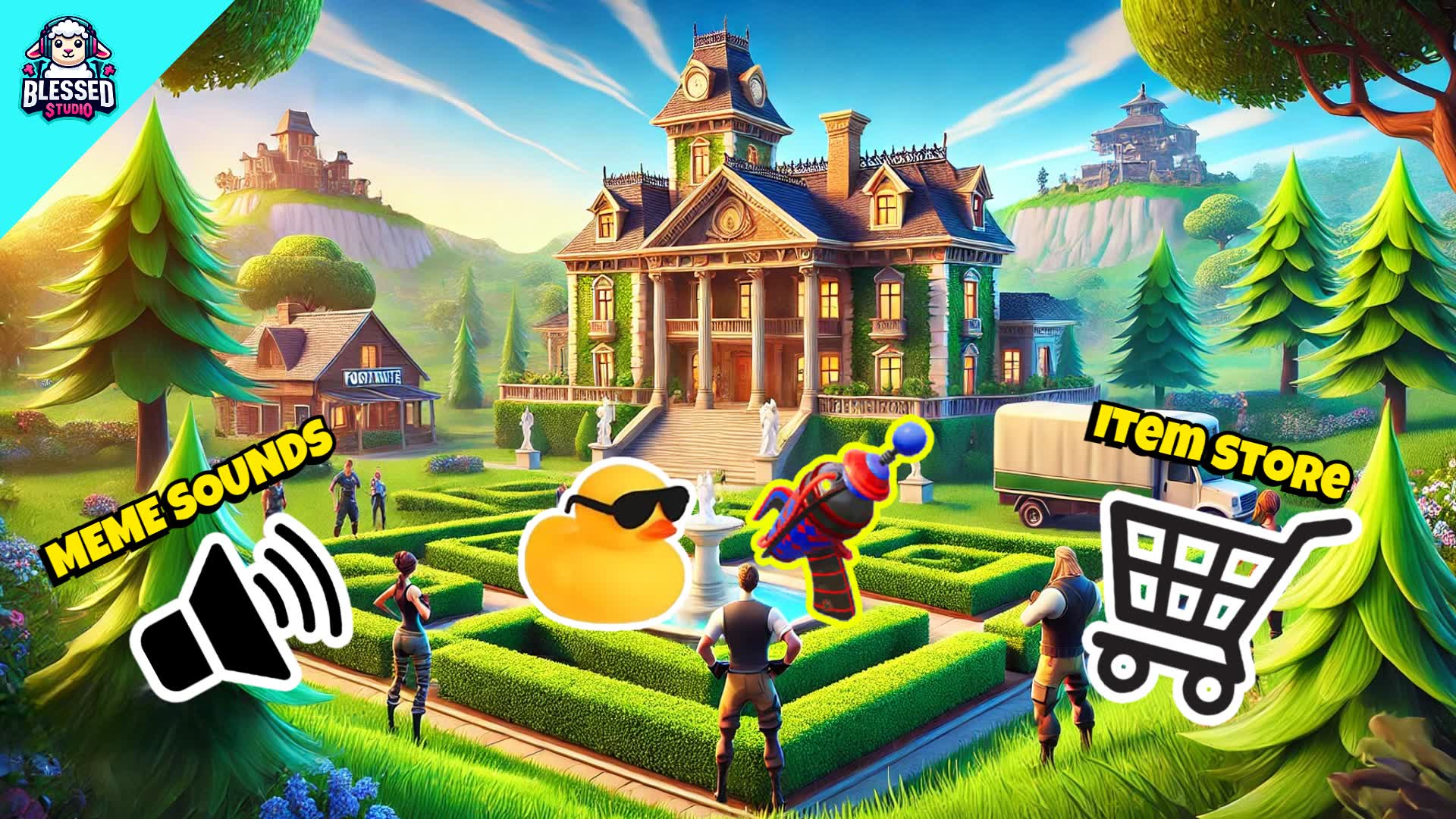 Mansion Prop Hunt 🏠 — Fortnite Creative map