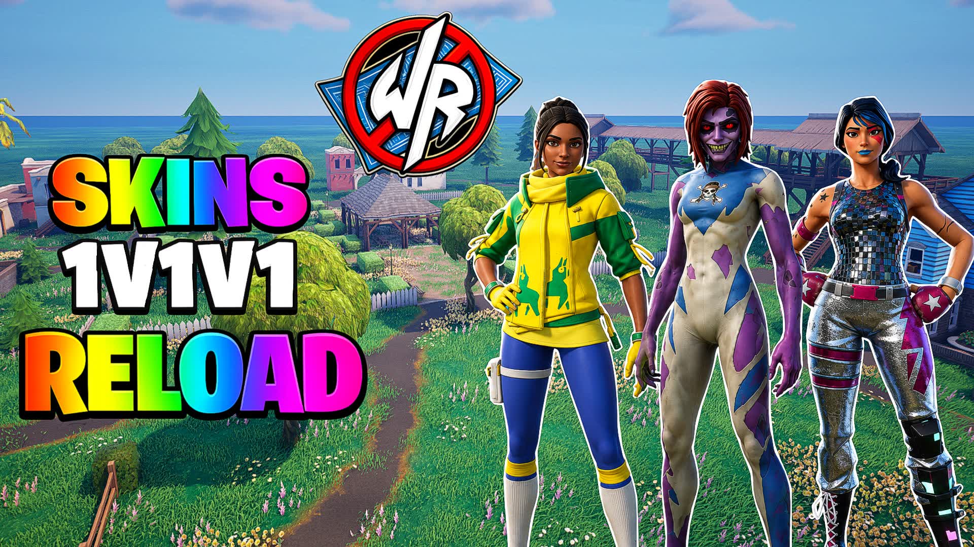 SKINS 1V1V1 RELOAD FFA ZERO BUILD — Fortnite Creative map