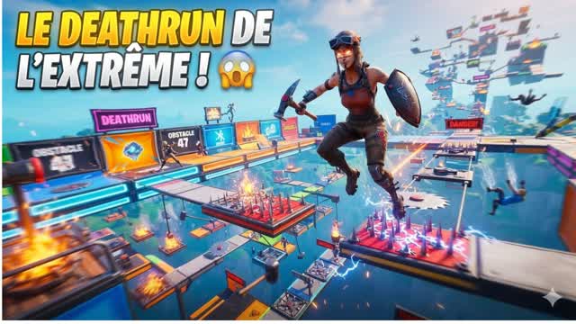 Deathrun  Difficile — Fortnite Creative map cover art