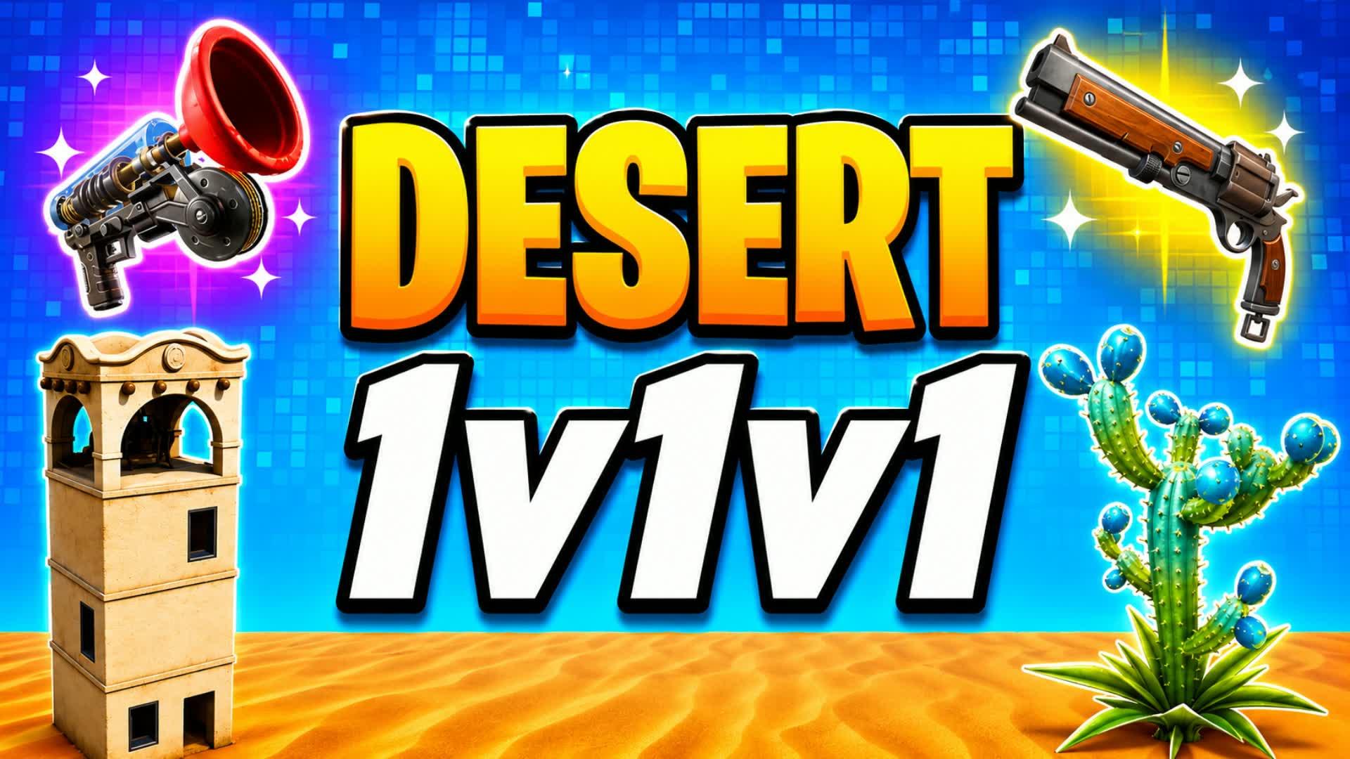 DESERT 1V1V1 RELOAD — Fortnite Creative map