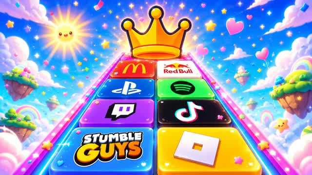 DEATHRUN 🌈GUESS THE LOGO🔎MUSIC OBBY — Fortnite Creative map