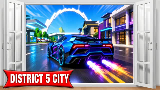 DISTRICT 5 CITY ! — Fortnite Creative map cover art