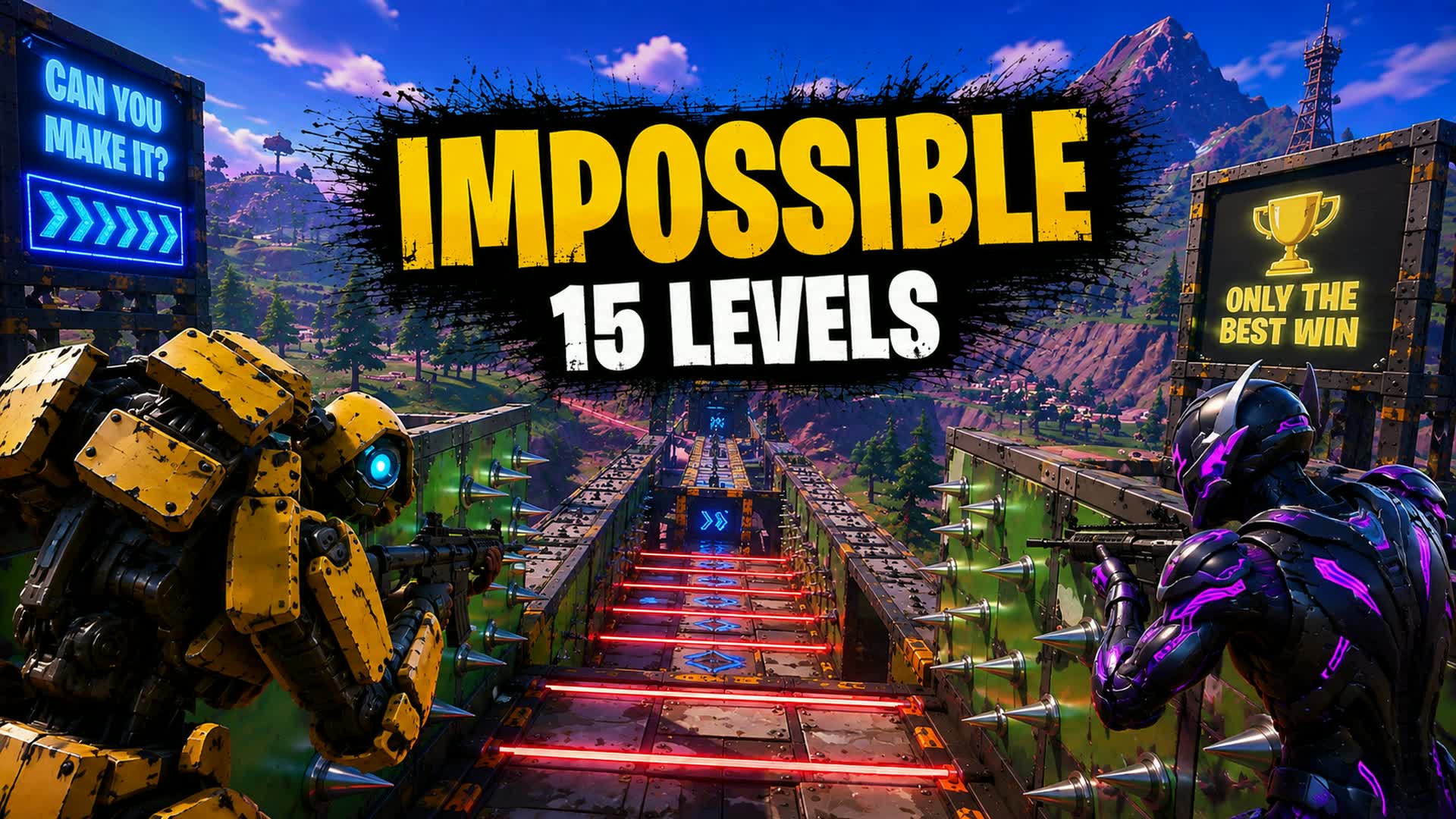 The hardest parkour — Fortnite Creative map